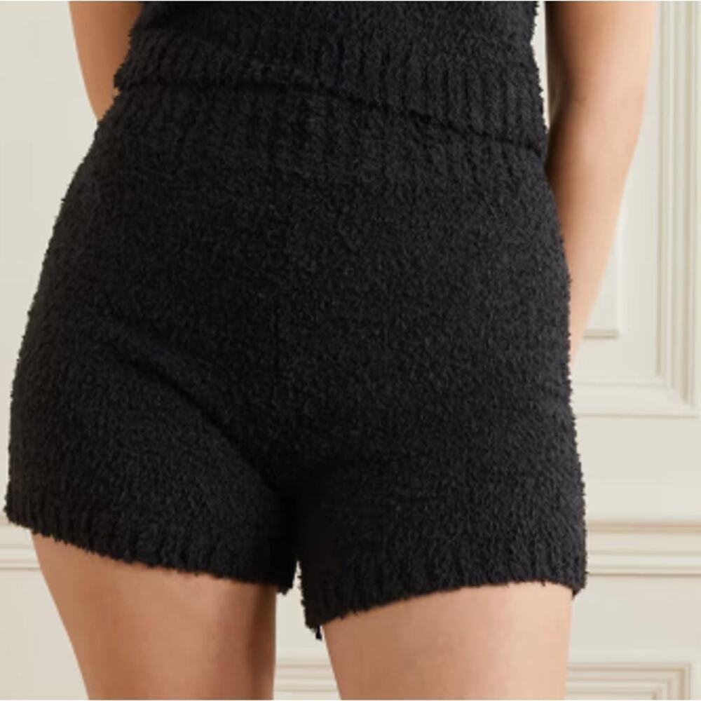 SKIMS Black Cozy Knit Shorts Size Small/Medium Casual leisure outfit